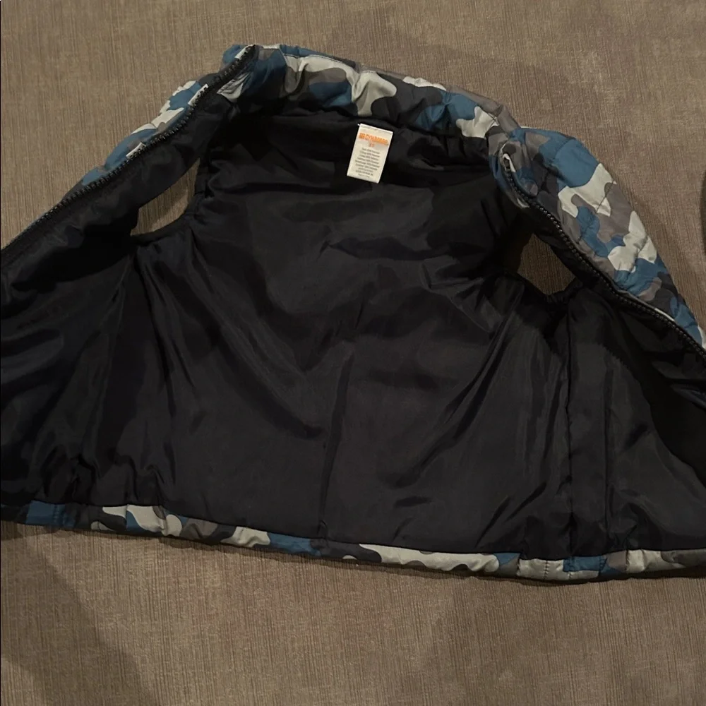 GYMBOREE Blue Camo Puffer Vest 3T